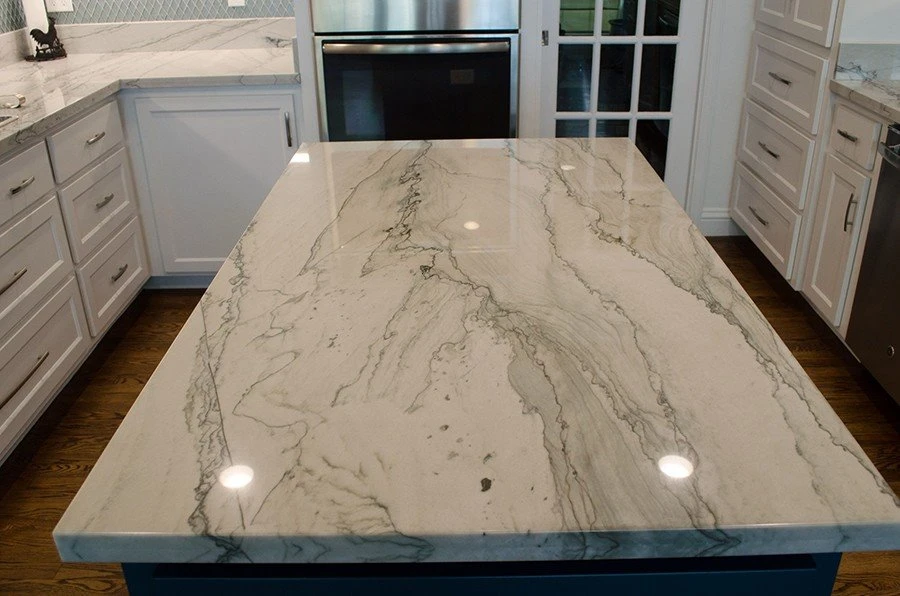 White Opus Quartzite Countertop