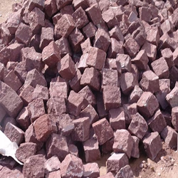 Red Porphyry Cube Stone Natural Split 02 Red Porphyry Cube Stone Natural Split 02