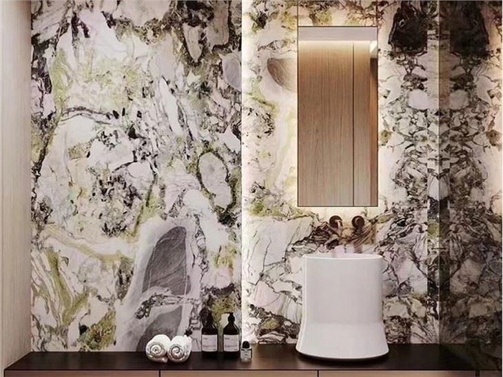 Ice Jade Marble Wall Project